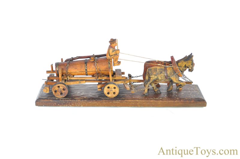 Carved Wooden Ox & Horse Drawn Wagon <FONT COLOR="ff000 ">*SOLD*</font> - Image 2
