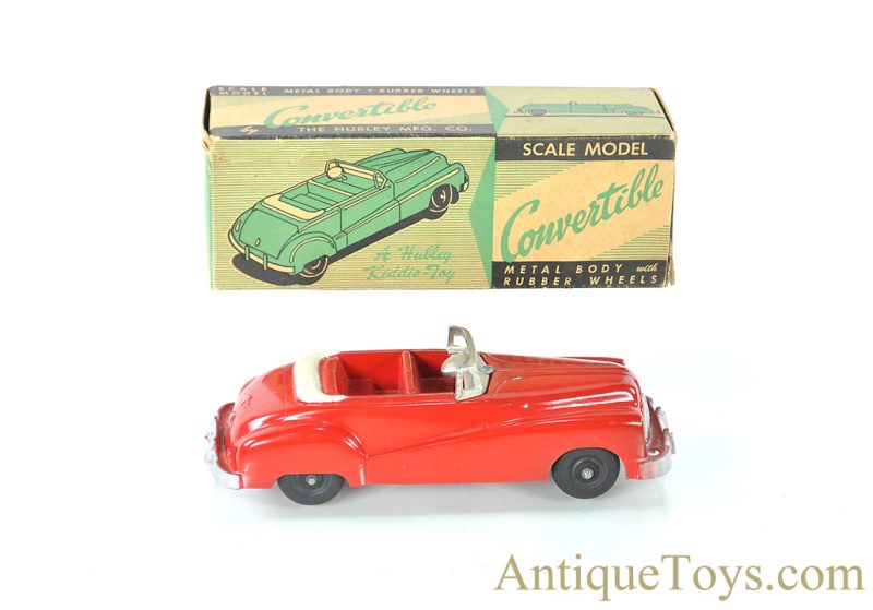 Hubley Kiddie Toy Red Diecast No. 458 Convertible in Box <FONT COLOR="ff000 ">*SOLD*</font>