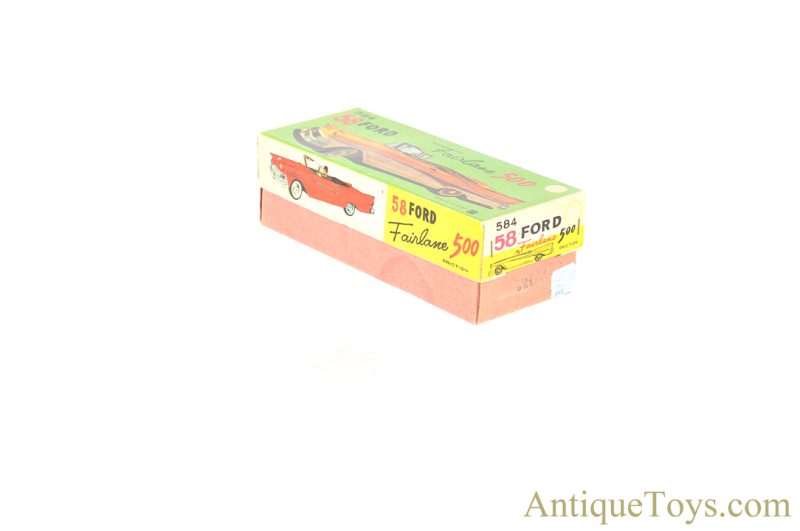 Bandai #584 '58 Ford Fairlane 500 Convertible Tin Lithographed Friction Japan Scale Model with Box <FONT COLOR="ff000 ">*SOLD*</font> - Image 10