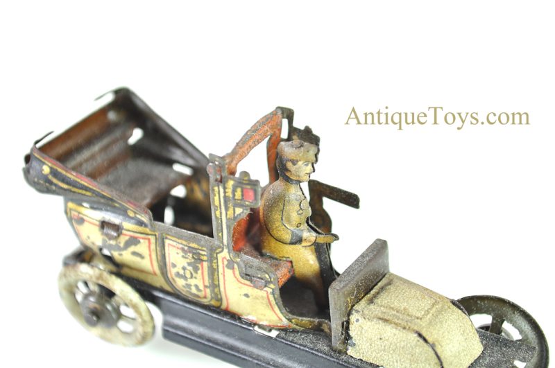 Johann Distler (J.D.) Lithographed Tin Penny Taxi German Toy <FONT COLOR="ff000 ">*SOLD*</font> - Image 8
