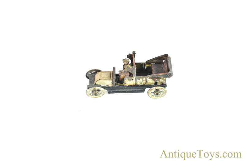 Johann Distler (J.D.) Lithographed Tin Penny Taxi German Toy <FONT COLOR="ff000 ">*SOLD*</font> - Image 2