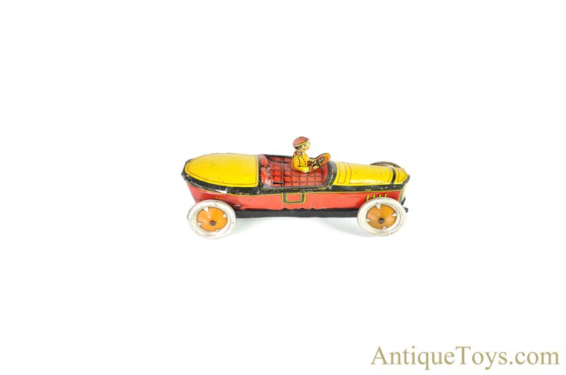 GeLy by Georg Levy Tin Lithographed Race Car German Toy for Sale