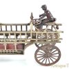 Harris Toy Co. Ca. 1898-1906 Cast Iron Large Hook and Ladder Truck No. 165 <FONT COLOR="ff000 ">*SOLD*</font> - Image 4