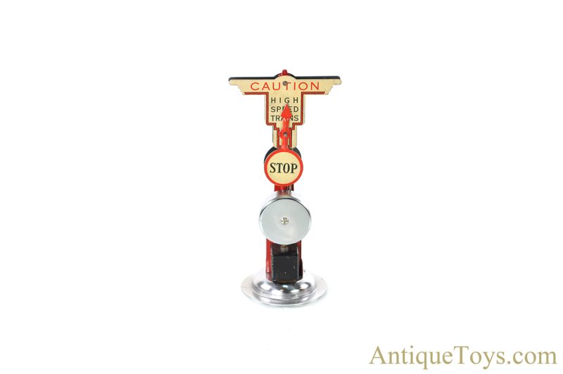 Marx No. 423 Twin Light Crossing Flasher & No. 417 Bell Ringing Crossing Signal with Swinging Arm Set of Train Accessories <FONT COLOR="ff000 ">*SOLD*</font> - Image 6