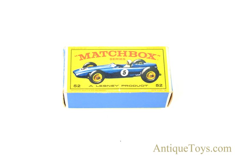 Matchbox Series Lesney England Diecast 52 B.R.M. Racing Car in Box <FONT COLOR="ff000 ">*SOLD*</font> - Image 6