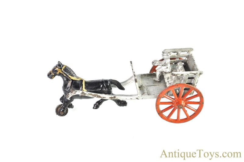 William Shimer & Sons Co. ca. 1903  Cast Iron Road Cart and Horse Toy <FONT COLOR="ff000 ">*SOLD*</font> - Image 2