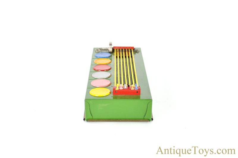Wolverine Supply & Mfg. Co. ca. 1920’s No. 40 “Gee-Wiz Race” Tin Horse Racing Game in Box <FONT COLOR="ff000 ">*SOLD*</font> - Image 5