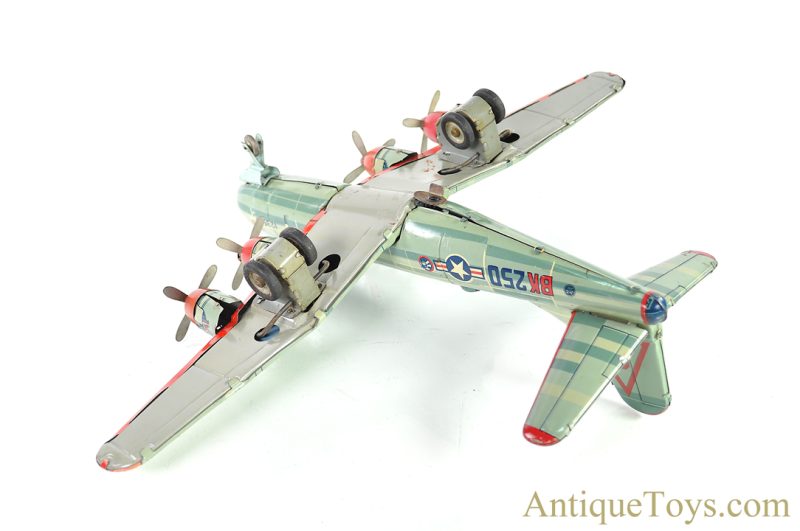 Yonezawa Toys (Y) Tin Lithographed Friction "Boeing B-50 Superfortress" Bomber BK250 USAF Japanese Toy Airplane <FONT COLOR="ff000 ">*SOLD*</font> - Image 5