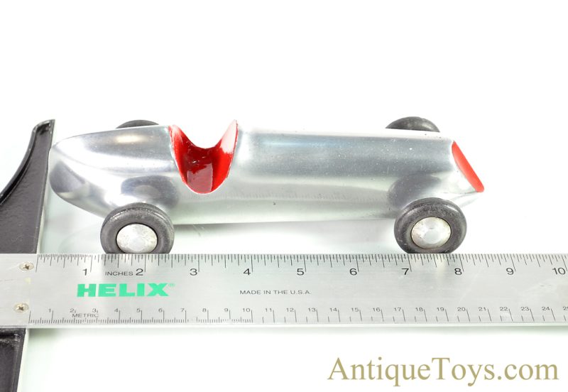 Vintage ca. 1930's Polished Cast Aluminum Indy 500 Style Race Car Toy <FONT COLOR="ff000 ">*SOLD*</font> - Image 9