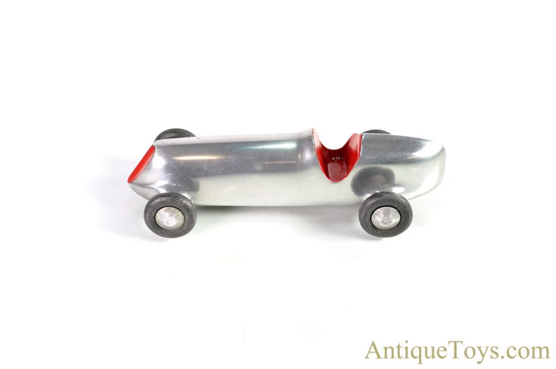 Vintage ca. 1930's Polished Cast Aluminum Indy 500 Style Race Car Toy <FONT COLOR="ff000 ">*SOLD*</font> - Image 2