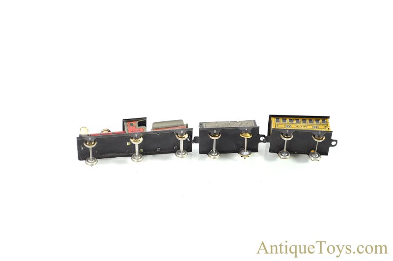 J.L. Hess/Carette Miniature Tin Lithographed No. 100 Train in Box German Toy <FONT COLOR="ff000 ">*SOLD*</font> - Image 4
