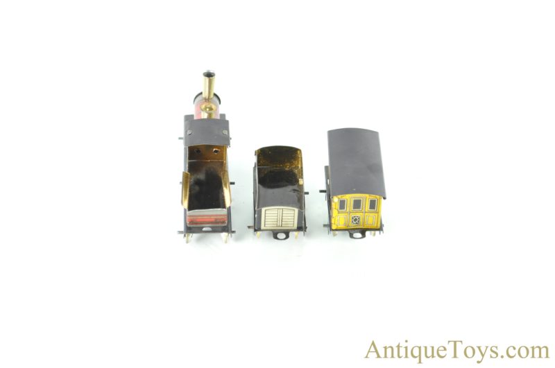 J.L. Hess/Carette Miniature Tin Lithographed No. 100 Train in Box German Toy <FONT COLOR="ff000 ">*SOLD*</font> - Image 6