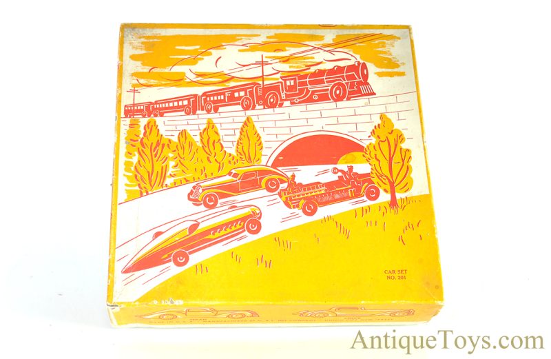 M & L Toy Co. Cast Aluminum No. 201 Car Set in Box <FONT COLOR="ff000 ">*SOLD*</font> - Image 2