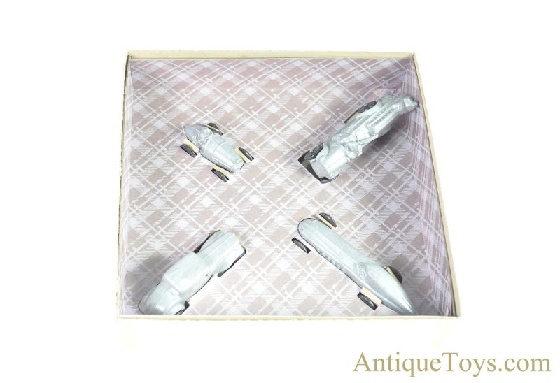 M & L Toy Co. Cast Aluminum No. 201 Car Set in Box <FONT COLOR="ff000 ">*SOLD*</font>
