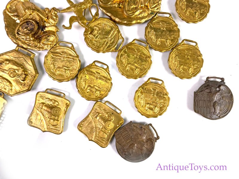 Antique Tin Racing, Train, and Airplane Medals <FONT COLOR="ff000 ">*SOLD*</font> - Image 3