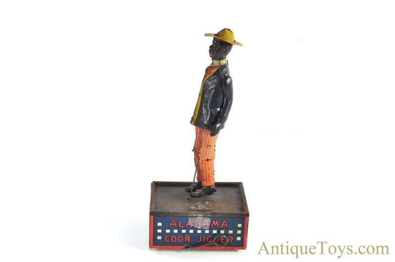 Strauss Mfg. Co. Tin Lithographed Windup “Tombo the Alabama Coon Jigger” Black Americana Toy <FONT COLOR="ff000 ">*SOLD*</font> - Image 2