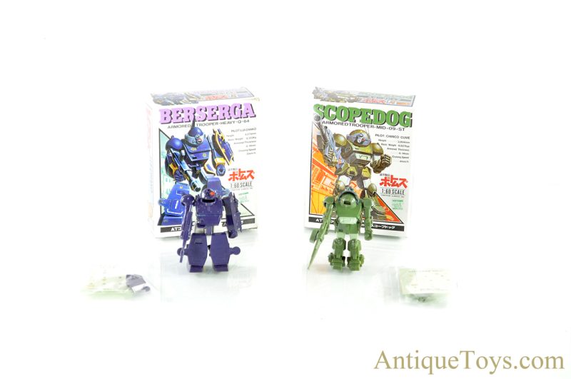 Takara Nippon Sunrise Inc. Votoms Berserga & Scopedog Armored Trooper 1:60 Scale Models in Box <FONT COLOR="ff000 ">*SOLD*</font>