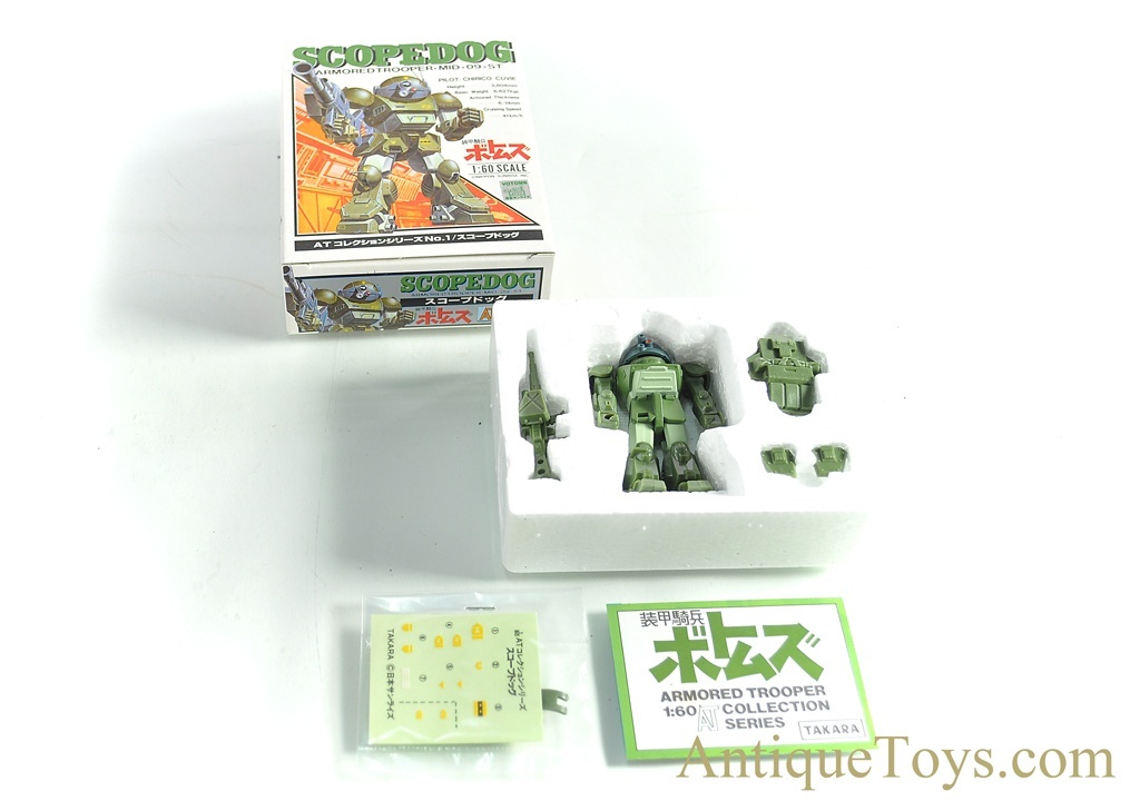 SCOPEDOG 1/60 SCALE DIECAST VOTOMS ARMORED TROOPERS TAKARA 