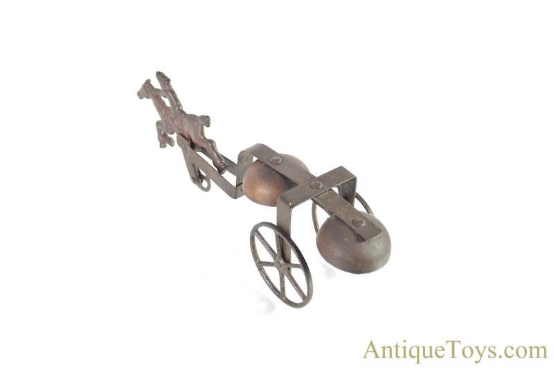 Gong Bell Mfg. Co. & Watrous Mfg. Co. ca. 1900 Pressed Steel & Cast Iron Rough Rider/Paul Revere Toy <FONT COLOR="ff000 ">*SOLD*</font> - Image 6