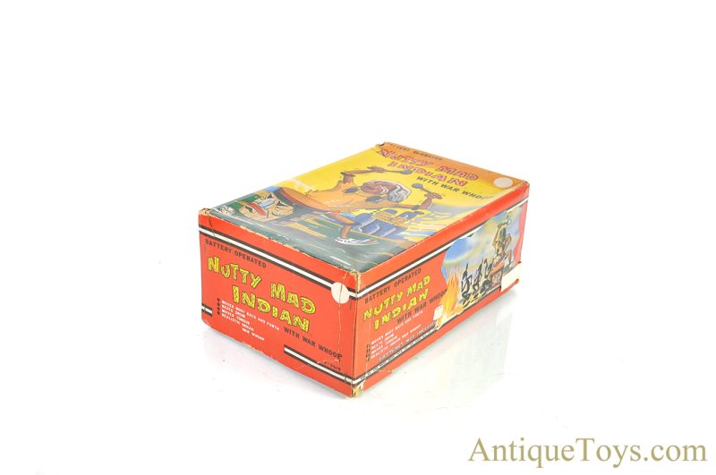 Marx Battery Operated "Nutty Mad Indian with War Whoop" with Box <FONT COLOR="ff000 ">*SOLD*</font> - Image 7