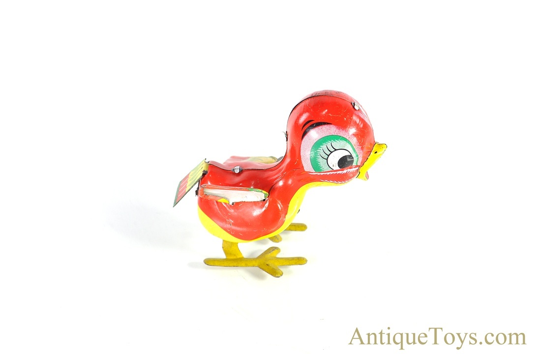 Mikuni Tin Lithographed Windup Bird with Flapping Wings Japanese