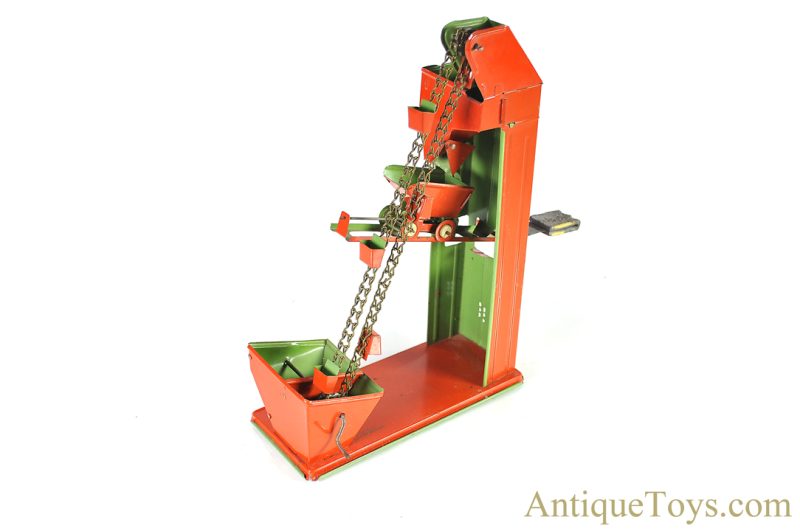 Wolverine Supply & Mfg. Co. Tin Sand Bucket Elevator Sand Toy <FONT COLOR="ff000 ">*SOLD*</font>