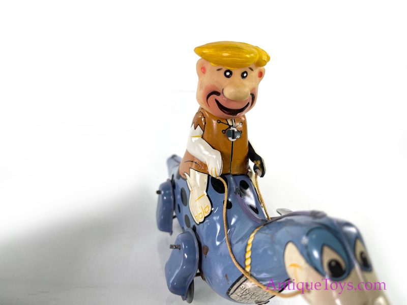 Linemar Barney and Fred on Dino the Dinosaur Tin Windup Toy <FONT COLOR="ff000 ">*SOLD*</font> - Image 3