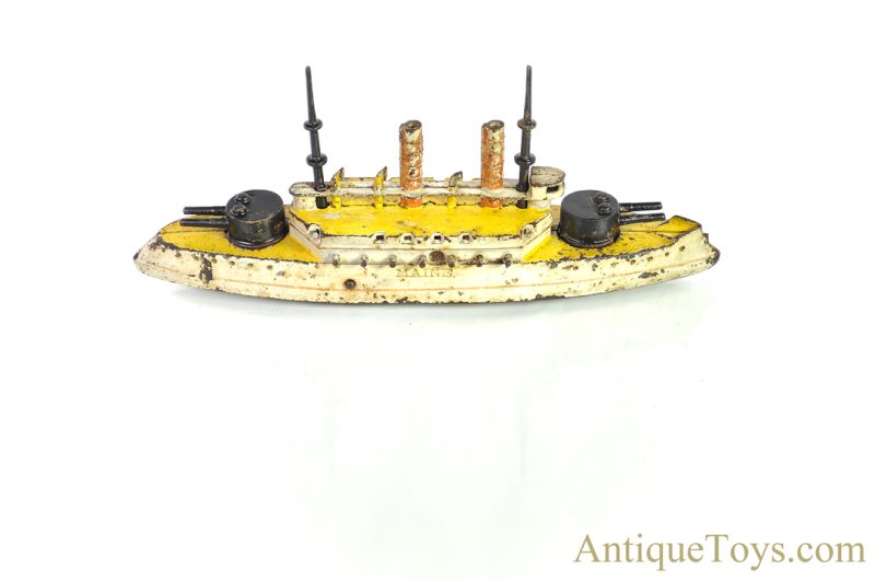 Wilkins Toy Co. Cast Iron Maine Battleship <FONT COLOR="ff000 ">*SOLD*</font> - Image 4