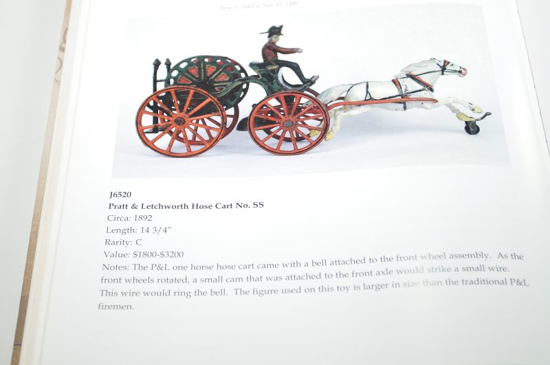 Pratt & Letchworth ca. 1890's No. SS Cast Iron Horse Drawn Fire Hose Wagon Bell Ringer <FONT COLOR="ff000 ">*SOLD*</font> - Image 8