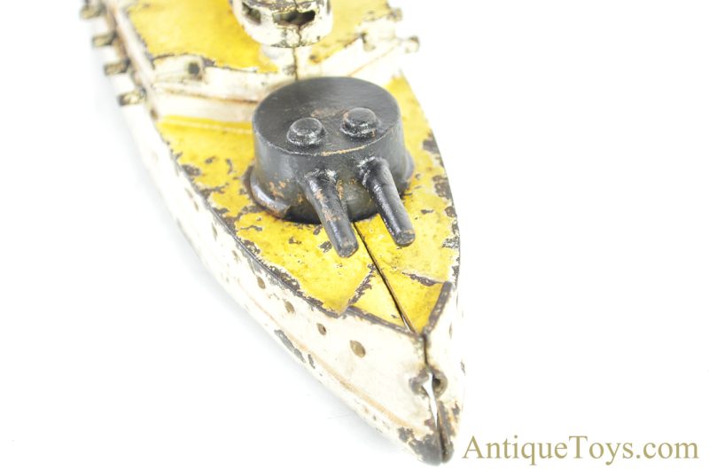 Wilkins Toy Co. Cast Iron Maine Battleship <FONT COLOR="ff000 ">*SOLD*</font> - Image 6