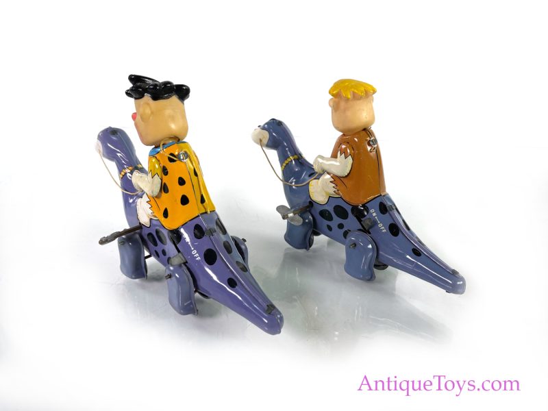 Linemar Barney and Fred on Dino the Dinosaur Tin Windup Toy <FONT COLOR="ff000 ">*SOLD*</font> - Image 5