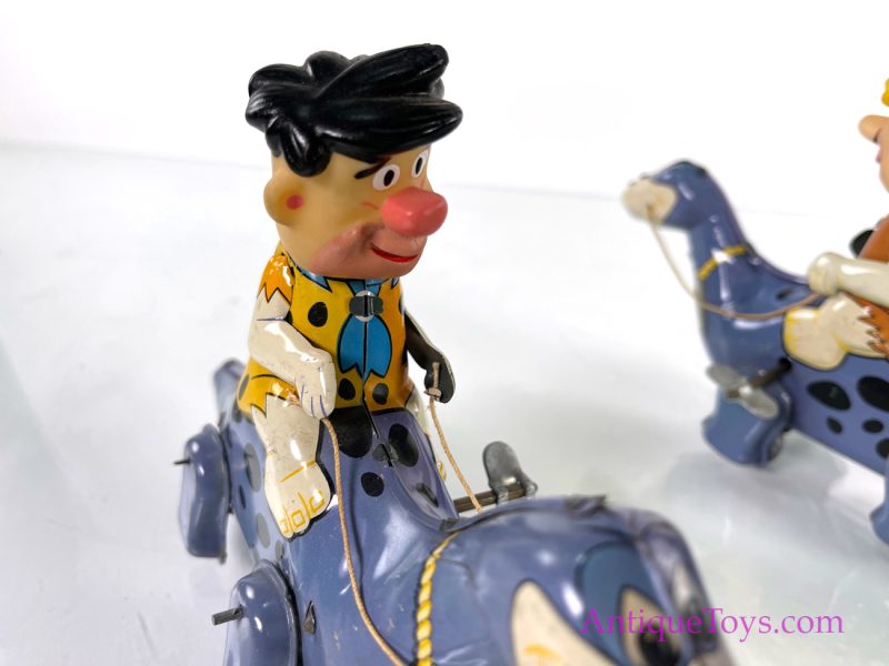 Linemar Barney and Fred on Dino the Dinosaur Tin Windup Toy <FONT COLOR="ff000 ">*SOLD*</font> - Image 4