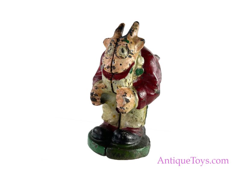 Doc Yak Cast Iron Hood Ornament, Arcade Toys <FONT COLOR="ff000 ">*SOLD*</font>