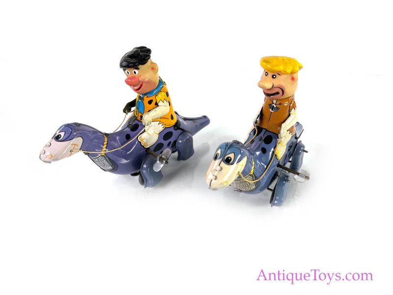 Linemar Barney and Fred on Dino the Dinosaur Tin Windup Toy <FONT COLOR="ff000 ">*SOLD*</font> - Image 6