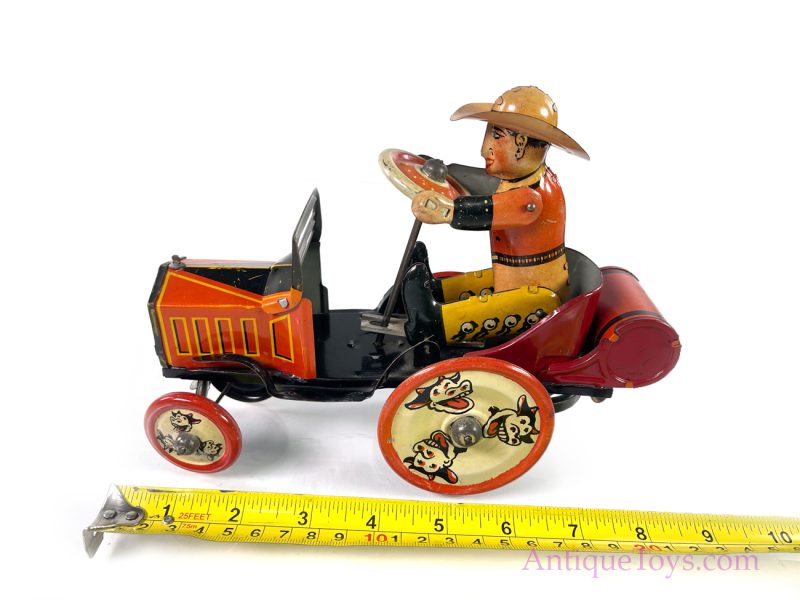 Marx Tin Lithographed Windup Cowboy Whoopee Car for Sale <FONT COLOR="ff000 ">*SOLD*</font> - Image 10