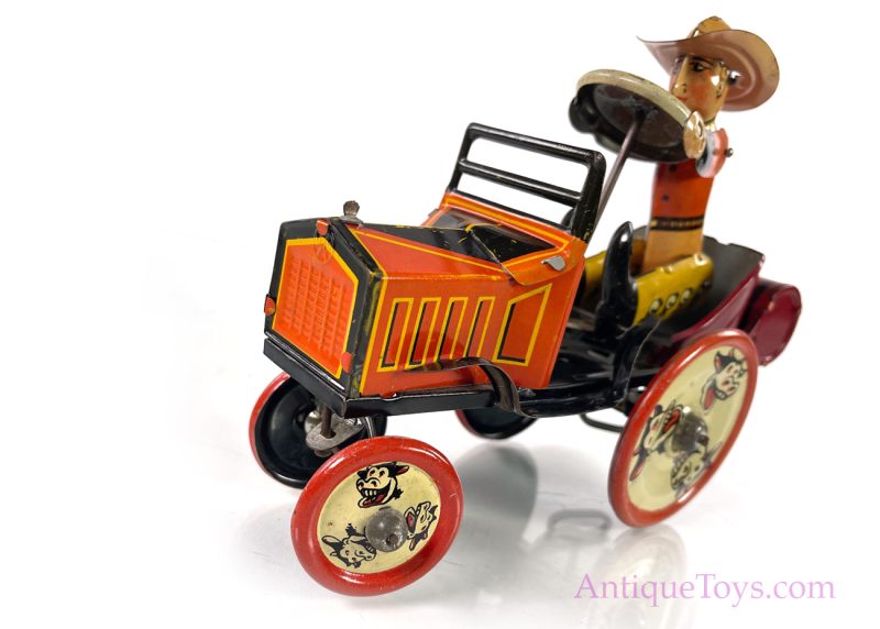 Marx Tin Lithographed Windup Cowboy Whoopee Car for Sale <FONT COLOR="ff000 ">*SOLD*</font>