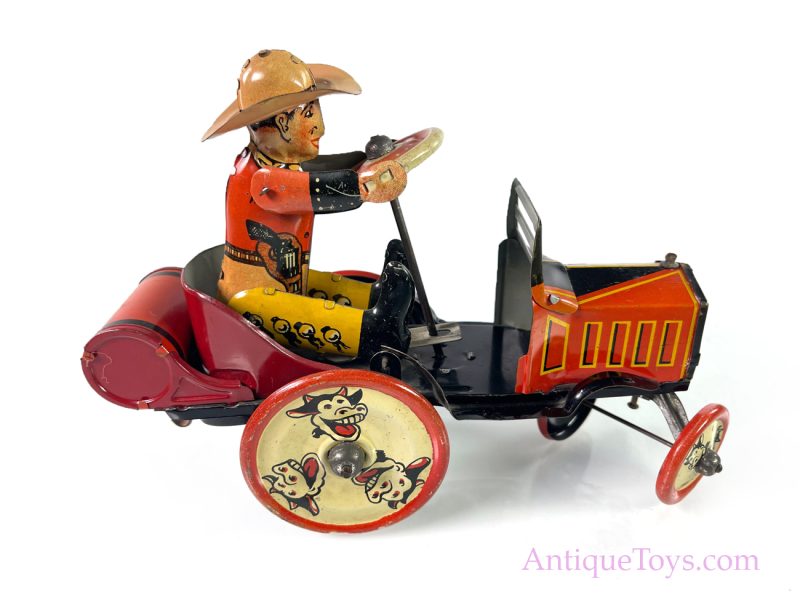 Marx Tin Lithographed Windup Cowboy Whoopee Car for Sale <FONT COLOR="ff000 ">*SOLD*</font> - Image 6