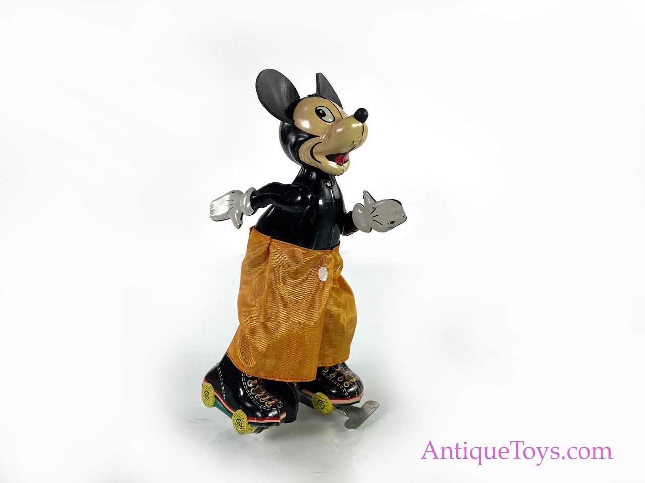 Linemar Marx Tin Lithographed Windup Mickey Mouse Skater Toy Linemar Marx Tin Lithographed Windup Mickey Mouse Skater Toy