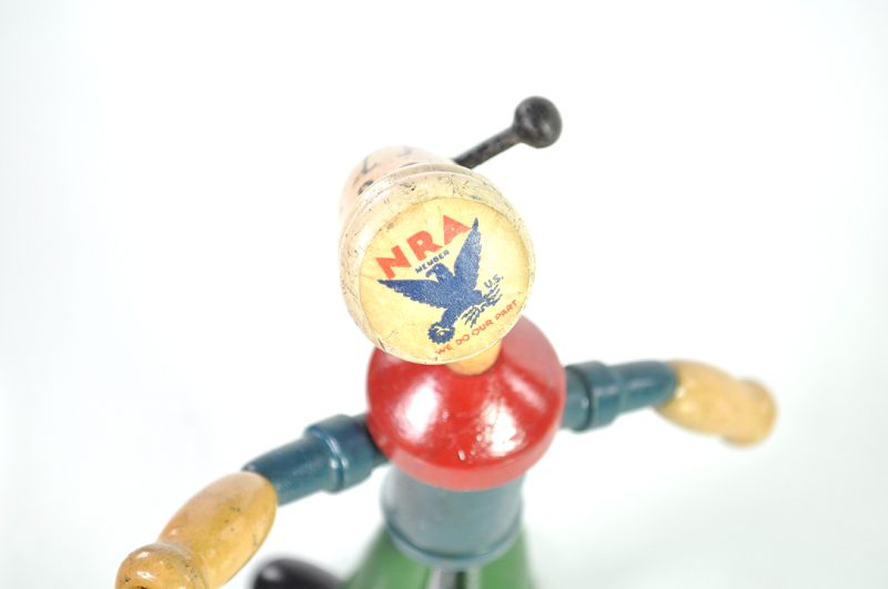 Chesebrough Mfg. Co. Poseable Jointed Wooden NRA Popeye Figure <FONT COLOR="ff000 ">*SOLD*</font> - Image 7
