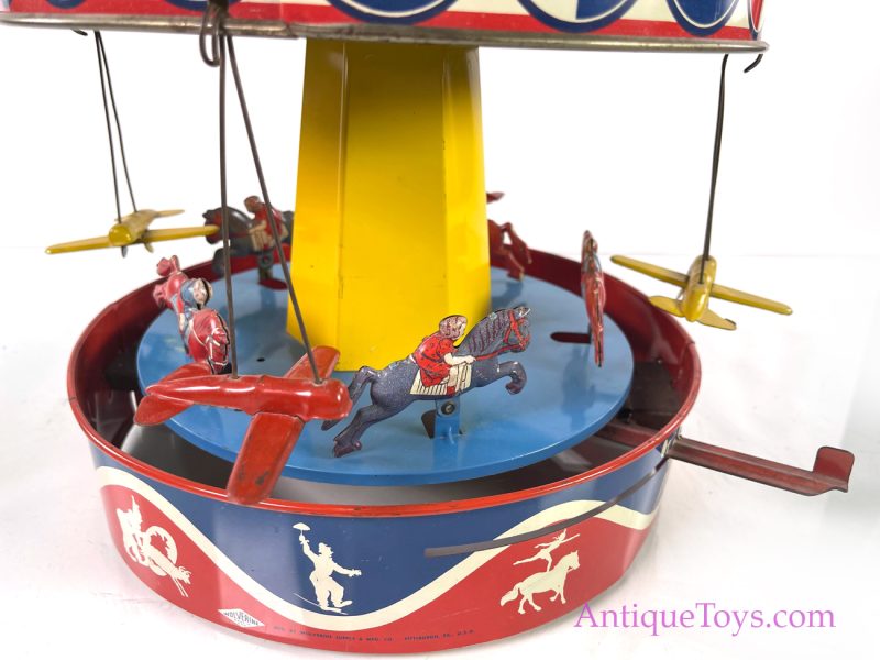 Wolverine Circus Merry Go Round with Planes and Horses <FONT COLOR="ff000 ">*SOLD*</font> - Image 10