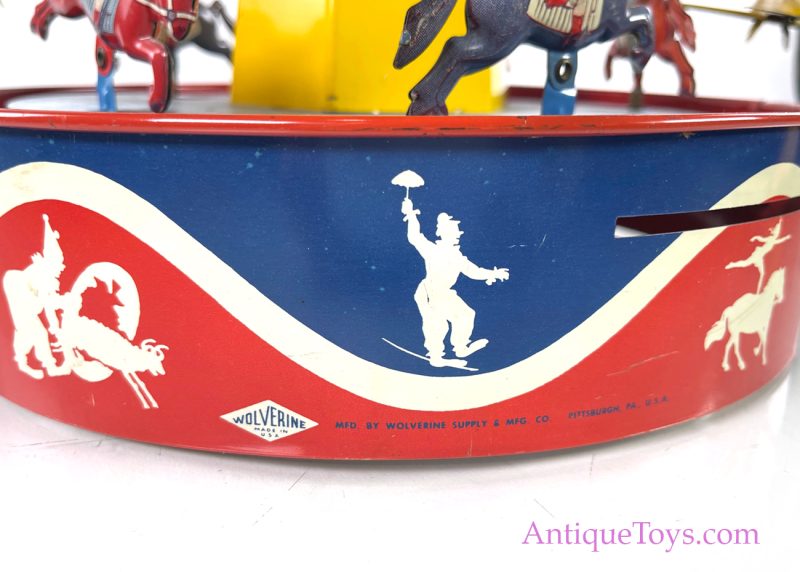 Wolverine Circus Merry Go Round with Planes and Horses <FONT COLOR="ff000 ">*SOLD*</font> - Image 8