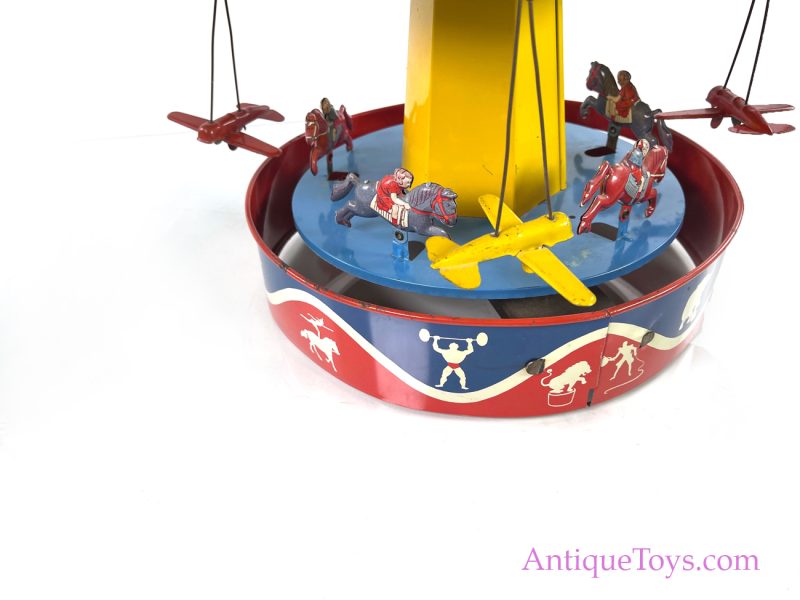 Wolverine Circus Merry Go Round with Planes and Horses <FONT COLOR="ff000 ">*SOLD*</font> - Image 6