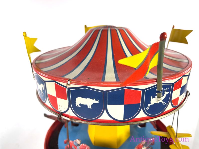 Wolverine Circus Merry Go Round with Planes and Horses <FONT COLOR="ff000 ">*SOLD*</font> - Image 4