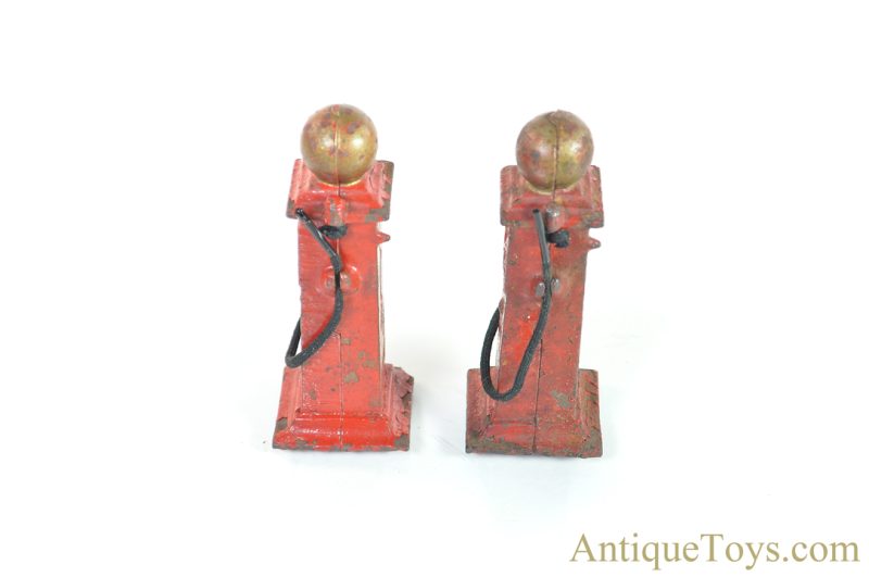 Arcade Cast Iron Set of 2 Gas Pumps for Sale <FONT COLOR="ff000 ">*SOLD*</font> - Image 2