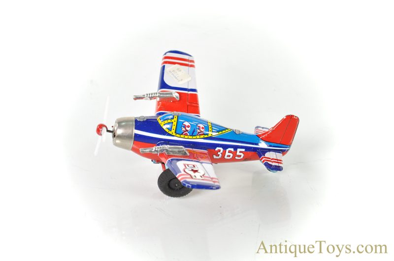 ATC Tin Lithographed Friction with Siren F-80 Revolving Propeller Airplane Toy in Box <FONT COLOR="ff000 ">*SOLD*</font> - Image 10
