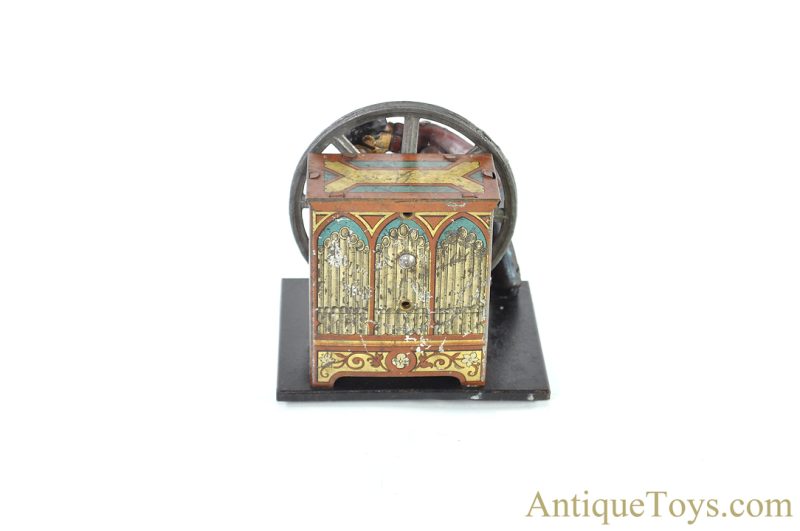 Carette Tin Lithographed Organ Grinder Music Box Steam Toy Accessory <FONT COLOR="ff000 ">*SOLD*</font> - Image 5