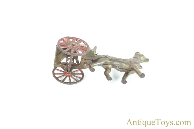 Kenton #K62/526 Nickeled Cast Iron Dog Cart for Sale <FONT COLOR="ff000 ">*SOLD*</font> - Image 7