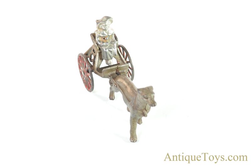 Kenton #K62/526 Nickeled Cast Iron Dog Cart for Sale <FONT COLOR="ff000 ">*SOLD*</font> - Image 4