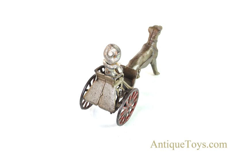 Kenton #K62/526 Nickeled Cast Iron Dog Cart for Sale <FONT COLOR="ff000 ">*SOLD*</font> - Image 6