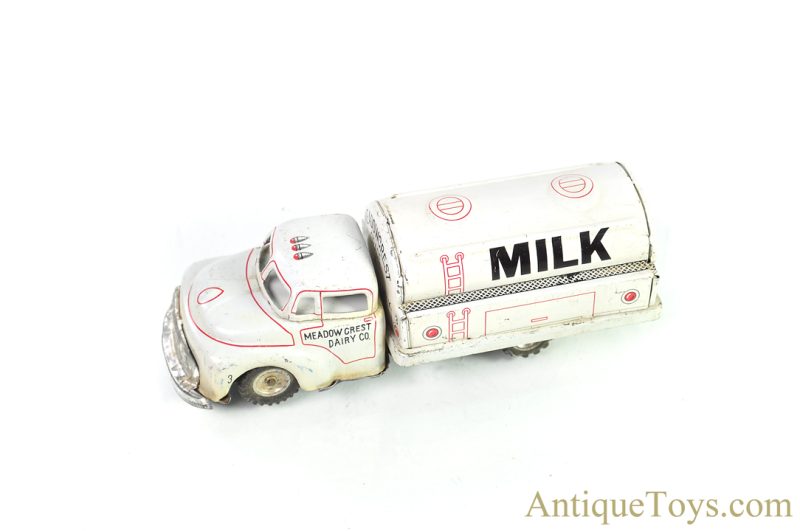 Linemar Marx Friction Tin Lithographed Meadow Crest Dairy Co. Milk Truck <FONT COLOR="ff000 ">*SOLD*</font> - Image 4
